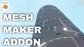 Mesh Materializer Blender Addon Review [upl. by Jahdai]