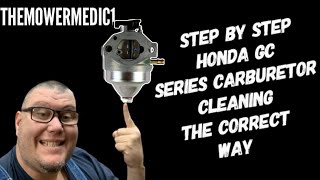 STEP BY STEP HONDA GCV 160 CARBURETOR CLEANING THE CORRECT WAY [upl. by Luhar]