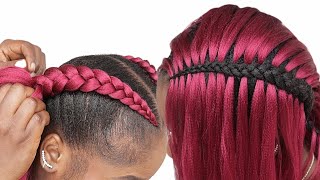 Cant Feedin Braids Trying Tiktok Feedin Braids Hairstyles  Nkemjeffrey [upl. by Scarlet]