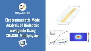 COMSOL Tutorial  Electromagnetic Mode Analysis of Dielectric Waveguide [upl. by Ahseiym]