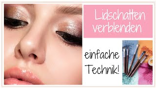 Lidschatten richtig auftragen  Tutorial für Anfänger [upl. by Sedgewinn]