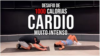 50 Min de CARDIO para Emagrecer  DESAFIO  Queime 1000 Calorias  Em Casa  Sem Equipamento [upl. by Atimed]