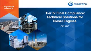 Tier 4 Compliance  Technical Emissions Solutions for Diesel Engines [upl. by Prudence601]