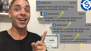 Como Fazer A Primeira Venda Na Monetizze De Forma Simples Dinheiro Na Monetizze [upl. by Leirvag]