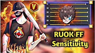 RUOK FF auto Headshot 🎯 Sensitivity Settings ⚡⚡ and DPI📱  m1014  m1887  2022 New [upl. by Cirnek401]