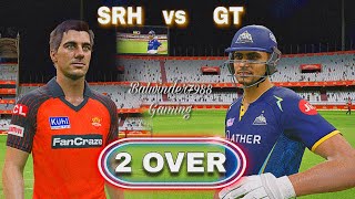 Sunrise Hyderabad vs Gujarat Titans 2 Over Match Ipl 2024 Cricket24 Gameplay On PlayStation [upl. by Sudnak]