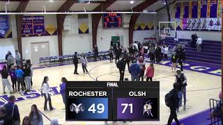 OLSH Boys Basketball vs Rochester Sr Night Monday 2122024 [upl. by Juno]