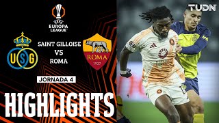 HIGHLIGHTS  Union Saint Gilloise vs Roma  UEFA Europa League 202425  TUDN [upl. by Norry]