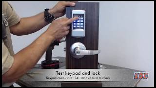 EntryCheck® E75 Standalone Electronic Keypad Installation [upl. by Aruam]