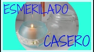 Cómo hacer falso esmerilado  Técnicas decorativas  Tutorial  DIY [upl. by Helge]