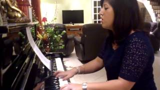 Skyfall  Adele James Bond sountrack Piano  Voice cover by Madeyvy [upl. by Charlotta]