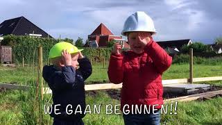 Uitzetten rooilijnen nieuwe woning [upl. by Fasta]