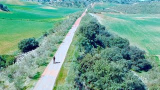 Cycling Via Verde de la Sierra Travel Spain  cycle touring [upl. by Jarus]