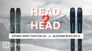 2022 Atomic Bent Chetler 100 vs 2022 Blizzard Rustler 10  Head 2 Head  Curated [upl. by Ebanreb896]