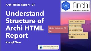 Archi HTML Report 01  Understand Data Model Structure [upl. by Aley114]