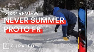 2022 Never Summer Triple Camber Proto FR Snowboard Review  Curated [upl. by Duston]