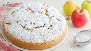 🍎 SOFFICISSIMA TORTA DI MELE CON SORPRESA  FACILE E VELOCE  Il Ricettario 70 [upl. by Anaul]