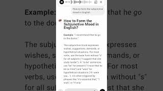 How to Form the Subjunctive Mood in English [upl. by Oinotnanauj]