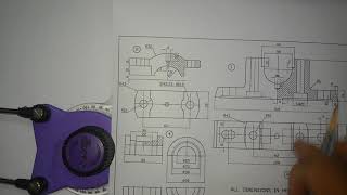 Plummer Block manual drafting part 1 [upl. by Goat293]