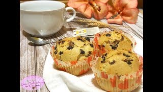 Muffin con Gocce di Cioccolato senza Burro Latte e Uova [upl. by Biddie665]