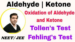 Tollens Test and Fehlings Test 27  Oxidation of aldehyde and Ketone  Class 12 NEET IITJEE [upl. by Aztinay]