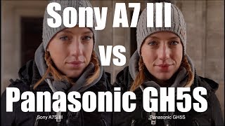 Sony A7III vs Panasonic GH5S  Skintones AF Lowlight Picture Profile [upl. by Ayiotal793]