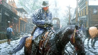 TEMPÊTE DE NEIGE EXTRÊME RED DEAD REDEMPTION 2 [upl. by Hellman]