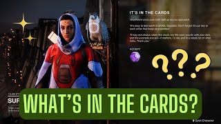 Its In The Cards weekly pinnacle reward from Suraya Hawthorne for commending Guardians  Destiny 2 [upl. by Ynohtnacram]