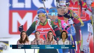 Biathlon WM  quot Staffel Damen quot  Östersund 2019  Relay Women [upl. by Pall556]