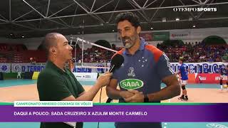 SADA CRUZEIRO x AZULIM MONTE CARMELO  AO VIVO E COM IMAGENS  CAMPEONATO MINEIRO CODEMGE 2024 [upl. by Bokaj]