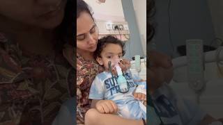 Munnu ki Broncho pneumonia  watch full video  minivlog 1minutevideo [upl. by Ellessig58]