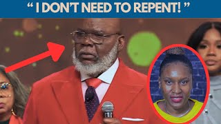 TD Jakes Responds to Allegations During Sunday Service Live Stream [upl. by Ahsaercal892]