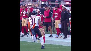 Isaac Guerendo rushes for a 30yard Gain vs Chicago Bears [upl. by Heilner438]