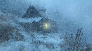 Winter Storm Ambience with Icy Howling Wind Sounds for Sleeping Relaxing and Studying Background [upl. by Hedwiga]