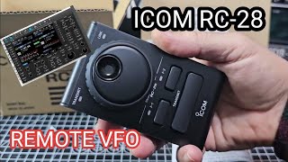 ICOM RC28 REMOTE VFO amp ICOM 7610  RSBA1 Software [upl. by Lilia575]