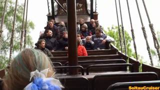 Bounty Schiffschaukel Onride im HeidePark Soltau Resort full HD [upl. by Gnart]