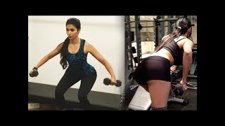 Pooja Hegde Gym Workout  Pooja Hegde  Hot Workouts  Rare video [upl. by Salb347]