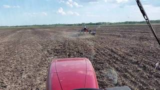 Planting with a Case IH MX230 and an International 856 [upl. by Gulgee]