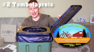 BAVA CampingtoiletteMülleimerSitzgelegenheit das 5 in 1 Produkt für den Fahrrad Wohnwagen [upl. by Araeit]