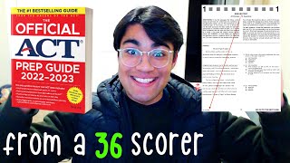 Strategies to Get a 36 on the ACT from a REAL STUDENT 2023 [upl. by Rramo]