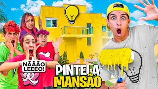 PINTEI A MANSÃO DOS ROSA DE AMARELO A mansão agora é minha [upl. by Nnylekoorb836]