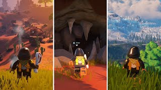 How to Find Desert Caves amp Snow Caves World LEGO Fortnite Dry Valley amp Frostland Location [upl. by Mercorr230]