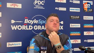 Daryl Gurney PLAYS DOWN whitewashing Van Gerwen quotIm not going to start screaming from the ceilingquot [upl. by Mona]