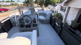 Angler Qwest 8522 Center Console Pontoon [upl. by Annoval744]