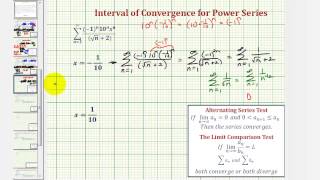 Ex 4 Interval of Convergence for Power Series Centered at 0 [upl. by Teeter]