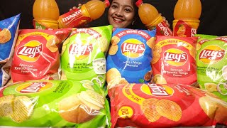 8 Pack Lays amp 4 Litre Maaza Challenge  Food Eating Competition  Eating Show India  Eating Videos [upl. by Ayinat]