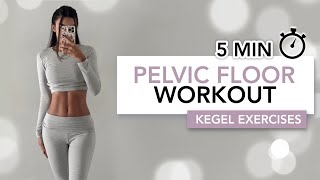 5 MIN PELVIC FLOOR WORKOUT  Kegel Exercises For Every Day  Eylem Abaci [upl. by Emmeline]