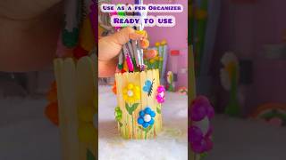 DIY Penholder with icecream stick baby shorts [upl. by Anaerb]