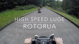 GoPro HIGH SPEED LUGE POV ROTORUA NZ [upl. by Eihcra525]