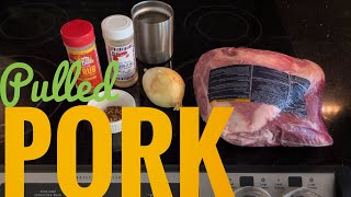 Easy pulled pork in your crock pot [upl. by Mcclenaghan408]